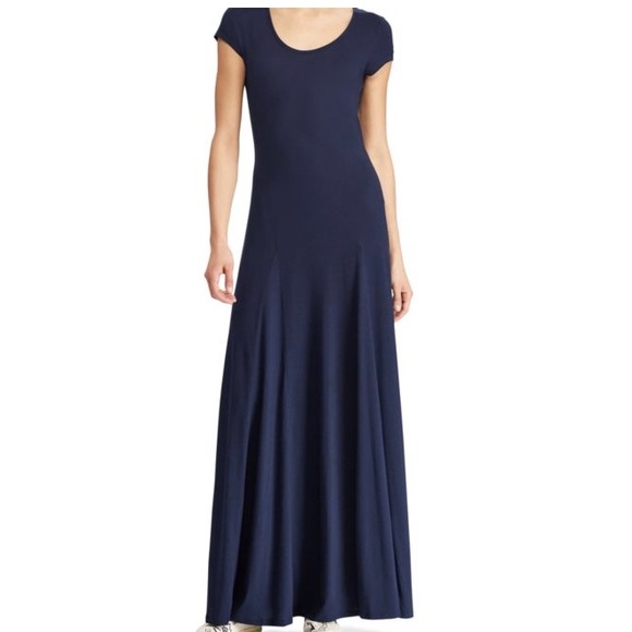 navy t shirt maxi dress